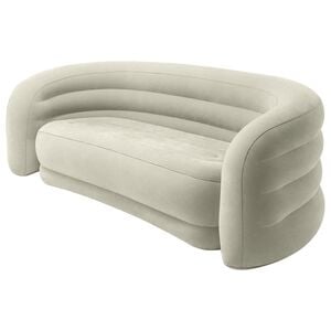 INTEX Gebogen Bank INTEX Grijs 229 x 109 x 81 cm PVC en rayon