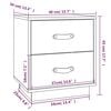 &nbsp;vidaXL Nachtkastjes 2 st 40x34x45 cm massief grenenhout honingbruin