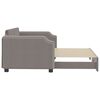 vidaXL Slaapbank met onderschuifbed 90x200 cm stof taupe