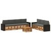 vidaXL Sofa-Sets met kussen 8 pcs Massief Acaciahout