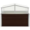 vidaXL Tuinkas 100x100x85 cm gegalvaniseerd staal bruin