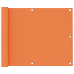 vidaXL Balkonscherm 75x500 cm oxford stof oranje
