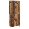 vidaXL Highboard Oud Hout 69,5 x 34 x 180 cm Bewerkt hout