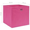 vidaXL Opbergboxen 10 st 28x28x28 cm nonwoven stof roze