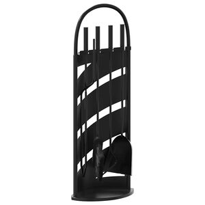 vidaXL 5-delige openhaardgereedschapset 23x15x66 cm staal