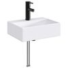 vidaXL Badkamer Waskom Mat Zwart 39 x 30,5 x 12,5 cm Metaal