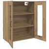 vidaXL Hangende Wandkast Bruin 69.5 x 34 x 90 cm Bewerkt hout
