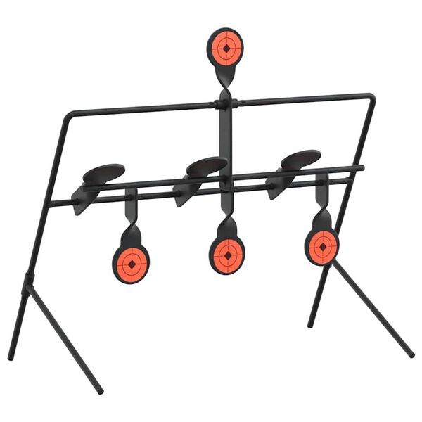 vidaXL Terugstellend Doel Zwart 38 x 20,5 x 33 cm Staal