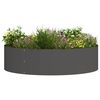 vidaXL Tuin Bloempot Zwart 80 x 80 x 20 cm Koudgewalst staal