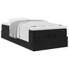 vidaXL Ottoman bed met matras 90x190cm fluweel zwart