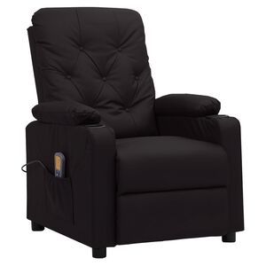 vidaXL Massagestoel kunstleer zwart