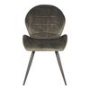 LABEL51 Eetkamerstoelen 2 st Sil 51x64x87 cm velours hunter