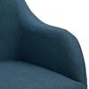 vidaXL Eetkamerstoelen draaibaar 4 st stof blauw