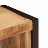 vidaXL Opslagbank met lade Bruin 80 x 35 x 40 cm Massief mangohout