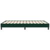 vidaXL Boxspring zonder matras fluweel donkergroen 120x210 cm