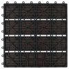 vidaXL Terras Tegel 11 pcs Donkerbruin 30 x 30 cm WPC