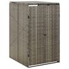 vidaXL Containerberging enkel 70x80x117 cm poly rattan grijs