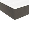 vidaXL Boxspring met matras fluweel donkergrijs 200x200 cm