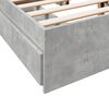 vidaXL Bedframe met lades bewerkt hout betongrijs 140x190 cm