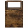 vidaXL Bijzettafel Gerookt eiken 30,5 x 30 x 45 cm Bewerkt hout
