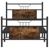 vidaXL Bedframe zonder matras hout gerookt eikenkleurig 90x200 cm