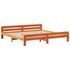 vidaXL Bedframe zonder matras massief grenenhout wasbruin 180x200 cm