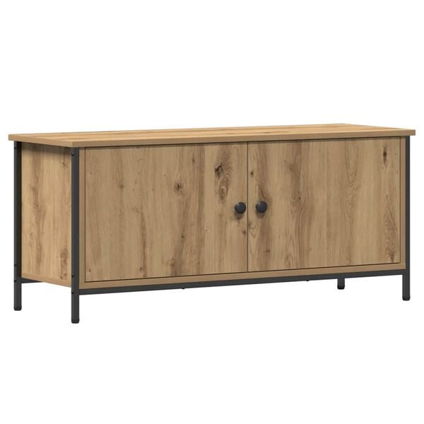 vidaXL TV-kast Artisan Eiken 100 x 35 x 45 cm Bewerkt hout