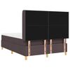 vidaXL Boxspringbed met matras Donkerbruin 160 x 200 cm Stof