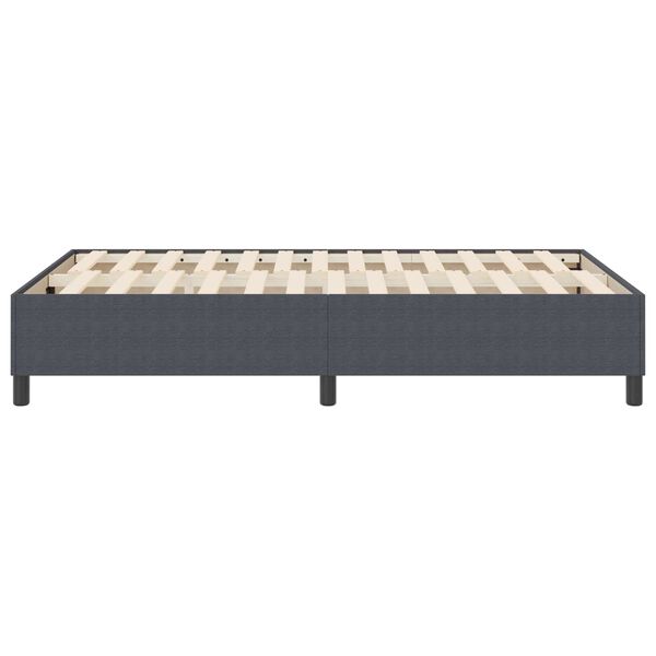 vidaXL Platform bedframe Donkergrijs 120 x 200 cm Stof