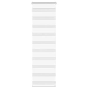 vidaXL Zebra rolgordijn 50x100 cm stofbreedte 45,9cm polyester wit