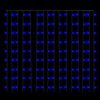 vidaXL Lichtsnoergordijn met 300 LED's en 8 functies 3x3 m blauw