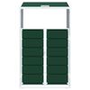 vidaXL Containerberging voor 1 container 72x81x115 cm staal groen