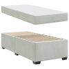 vidaXL Bedframe met matras Lichtgrijs 90 x 200 cm Stof