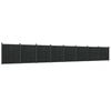 vidaXL Schuttingpaneel 1391x186 cm HKC grijs