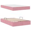 vidaXL Opbergbed met matras met matras Roze 120 x 200 cm Fluweel