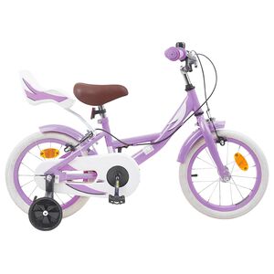 vidaXL Kinderfiets 16 Inch voor 4-6 jaar oud Paars
