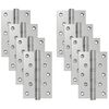 vidaXL Scharnier 8 st 130 x 75 x 13 mm zilver Staal