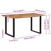 vidaXL Eettafel 154x80x76 cm massief acaciahout