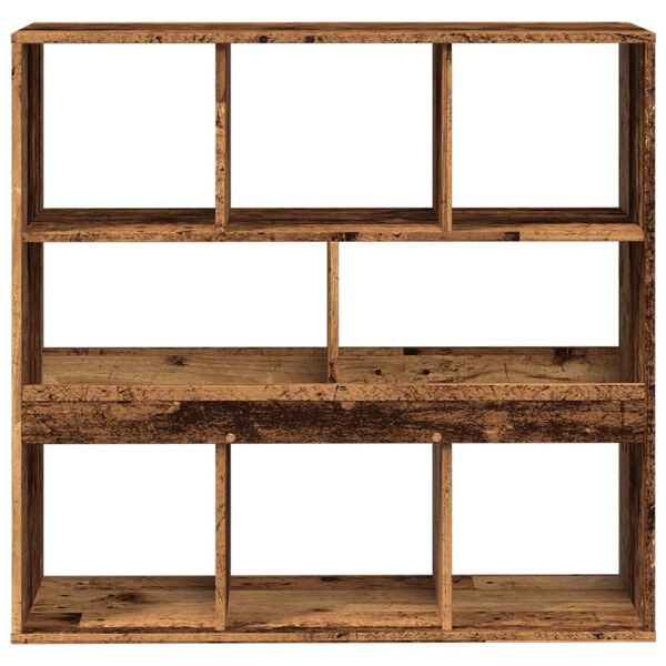 vidaXL Boekenkast/kamerscherm 100x33x94,5 cm oud houtkleurig