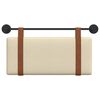 vidaXL Hangend Hoofdeinde Effen Cr&egrave;me 90 x 55 x 5 cm Antiek PU