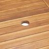vidaXL Tuin Eetset 5 pcs Natuurlijk Massief teakhout