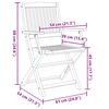 vidaXL Tuinstoelen 2 st inklapbaar 58x54,5x90 cm massief acaciahout