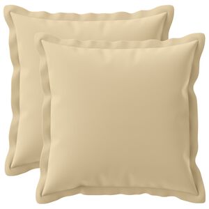 vidaXL Kussensloop 2 st HOUTEN Beige 30 x 30 cm Polyester