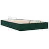 vidaXL Bedframe zonder matras 120x190 cm fluweel donkergroen