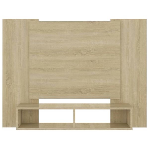 vidaXL Tv-wandmeubel 120x23,5x90 cm bewerkt hout sonoma eikenkleurig