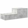 vidaXL Opbergkast 2 pcs Beton Grijs 127 x 41 x 40 cm Bewerkt hout