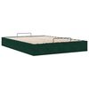 vidaXL Ottoman bedframe zonder matras 140x190 cm fluweel donkergroen