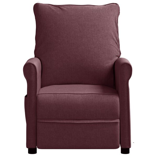 vidaXL Fauteuil verstelbaar elektrisch stof paars