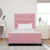 vidaXL Boxspringbed met hoofdeinde Roze 120 x 190 cm Fluweel