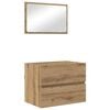 vidaXL Badkamermeubelset 2 st Artisan Eiken 57 x 37 x 45 cm